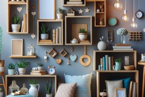 10 ideas creativas para decorar con estanterías.