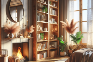 Estanterías en el dormitorio: más que solo almacenamiento.