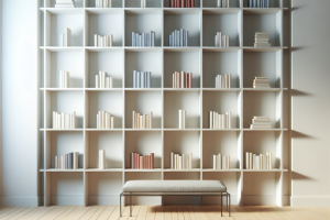 Estanterías invisibles: el arte del minimalismo.