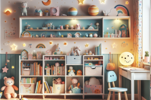 Estanterías para niños: organización con diversión.